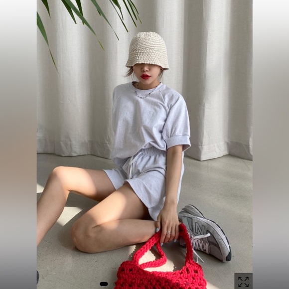 Stylenanda Raglan sleeve t shirt and shorts set - Picture 7 of 16